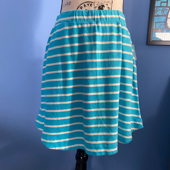 BOGO Fresh Produce Avery turquoise striped skirt NWTS L - Picture 5 of 10